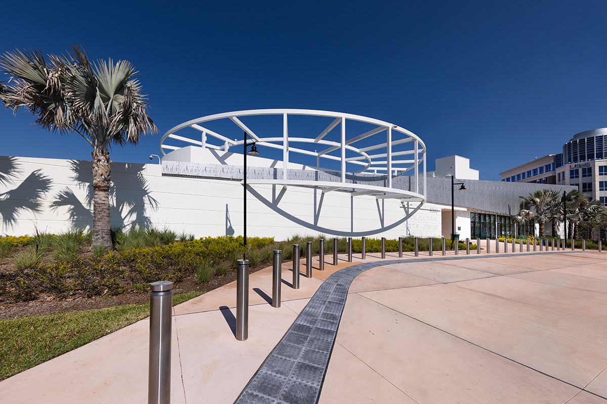 Architectural view of the Doral Cultural Center  Miami, FL